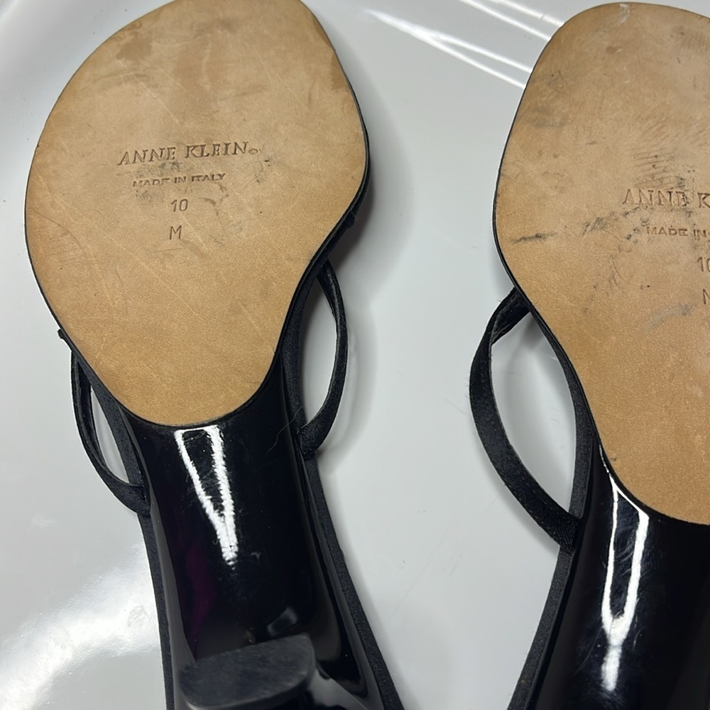 Anne Klein Black Women's Sandals - Picture 7 of 12